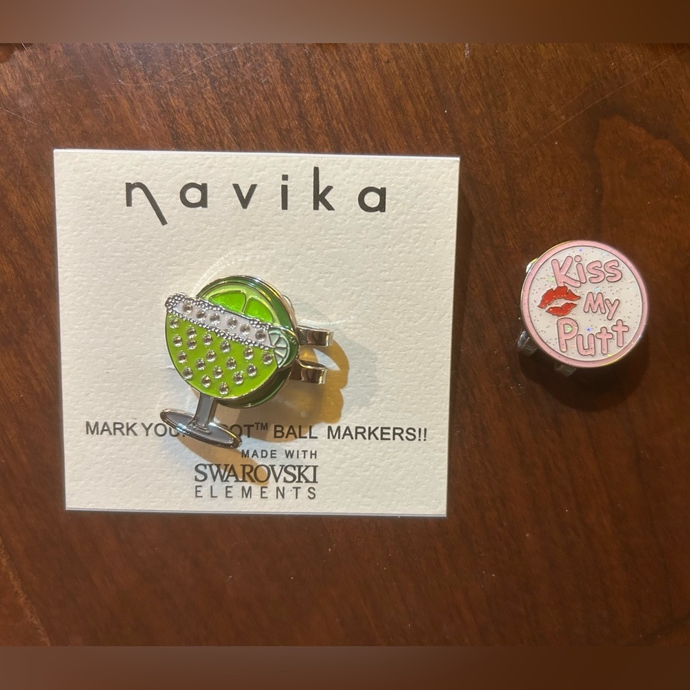 Navika Swarovski Golf Ball Marker Set